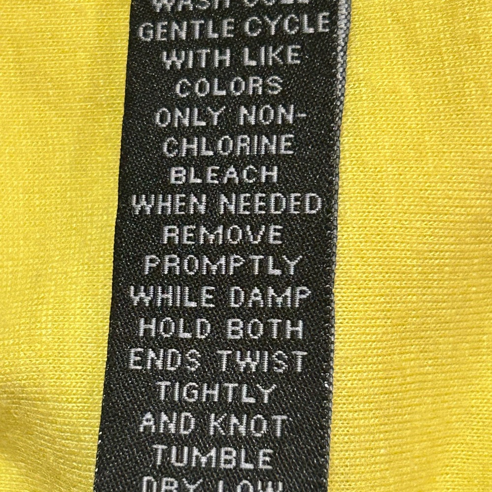 INC International Concepts Lemon Yellow Eyelet tunic and matching tank top - 16 - Picture 4 of 6